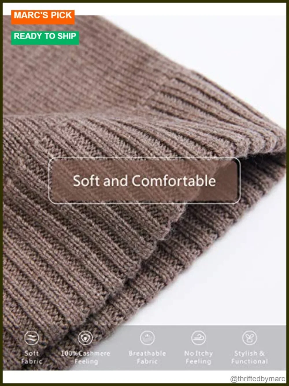 100% Merino Wool Beanie Hat Skullies Watch Cap, Soft Lightweight Warm, Snag